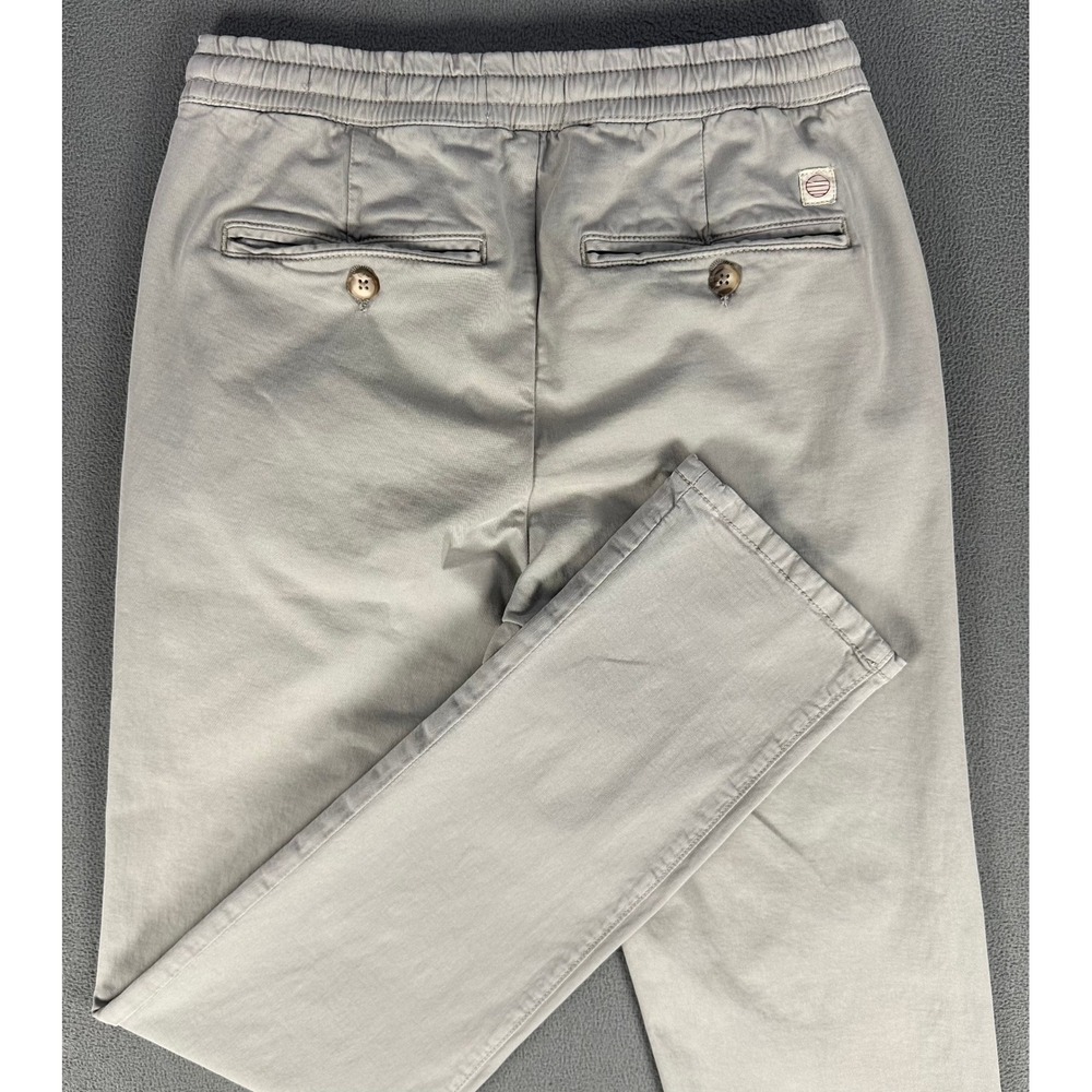 Marine Layer Saturday Pants Mens Small Grey Slim Twill Jogger Minimalist Lounge